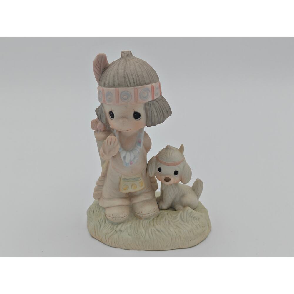 Precious Moments O How I Love Jesus Figurine E1380 1977 Enesco Jonathan David